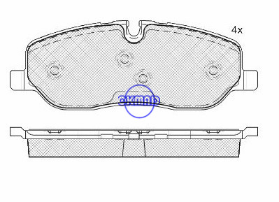LAND ROVER DISCOVERY III RANGE ROVER III SPORT Bremsbelag FMSI:8202-D1098 OEM:SEE 500020 WVA:24191,F1098