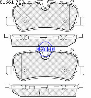 LAND ROVER DISCOVERY III RANGE ROVER III SPORT Bremsbelag D1099-8203/8541/8666 OEM:SFP 500020 WVA:24192,F1099