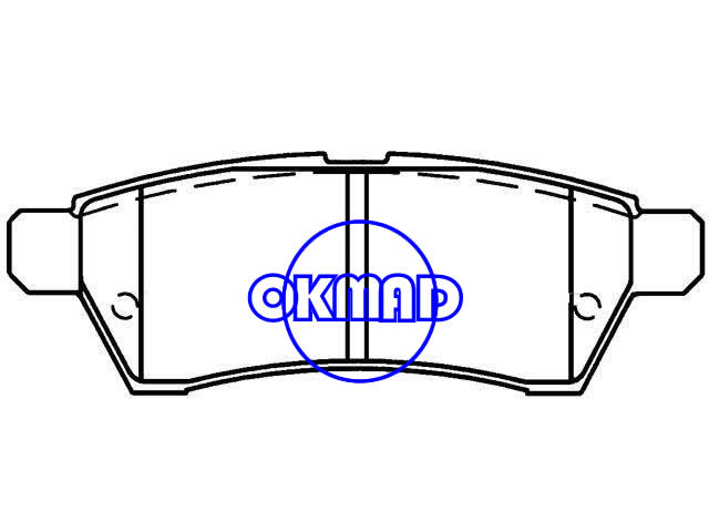 NISSAN FRONTIER XTERRA Bremsbelag FMSI:8206-D1100 OEM:44060-EA085,F1100