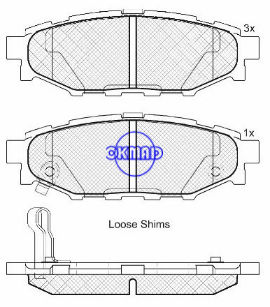 SUBARU LEGACY IV OUTBACK IMPREZA FORESTER LEGACY V FMSI: 8218-D1114 OEM: 26696-AG010 WVA: 24271، F1114
