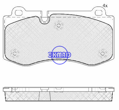 MERCEDES BENZ E-CLASS (W211) SL (R230) S-CLASS (W221) S-CLASS Coupe (C216) لنت ترمز FMSI: D1223-8343 OEM: 004 420 62 20 WVA: 23960 ، F1223