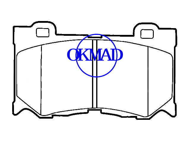 Nissan 370 Z Bremsbelag FMSI:D1346-8457, OEM:D1060-JL00A, WVA24920/24994,F1346
