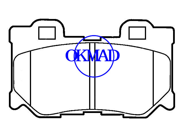 Infiniti FX Infiniti G Coupe Infiniti G Limousine Bremsbelag FMSI:D1347-8458, OEM:D4060-JL00A, WVA24921/24995,F1347
