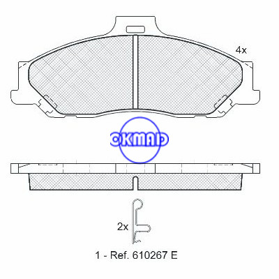 MAZDA B-SERIE, plaquette de frein FORD RANGER FMSI:D1573-8783,OEM:2M34-20014-EA,WVA23540,FDB1527,F1573