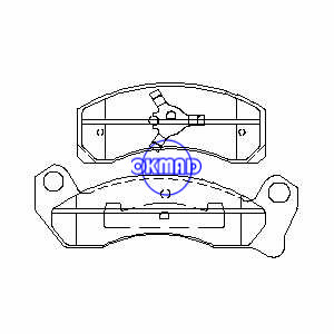 FORD USA MUSTANG Convertible Coupe Country Crown Victoria LTD LINCOLN Continental Mark Town MERCURY Grand Brake pad FMSI: 7379A-D431 7501A-D499 7082A-D199 7082B-D200 7082B-D431 7082C-D199 7378A-D200 7501B-D199 OEM: B3AZ-2001 FDB1231 ، F199