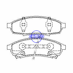 CHEVROLET LUMINA OLDSMOBILE Cutlass Supreme BUICK Regal PONTIAC Grand Prix Plaquette de frein FMSI:7265-D376 OEM:12321442 TRW:GDB4014 WVA:21717 21718 21719, F376