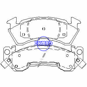 Pastilla de freno CHEVROLET Impala Caprice Police FMSI: 7492-D614 7506-D614, F614