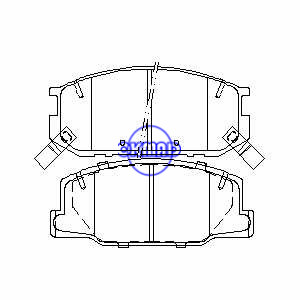 لنت ترمز TOYOTA Previa FMSI: 7408-D616 7408-D527 OEM: 04491-28361 FDB932 TRW: GDB1190 WVA: 23009، F616