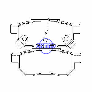 Honda Prelude Brake pad FMSI: 7233-D743 MKD5044M, F743