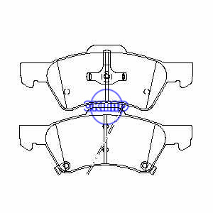 CHRYSLER GRAND VOYAGER Town & Country DODGE Grand Caravan Plaquette de frein FMSI:7733-D857 OEM:05019803AA FDB1510 TRW:GDB4129 GDB7610 WVA:23640 23641 23642, F857