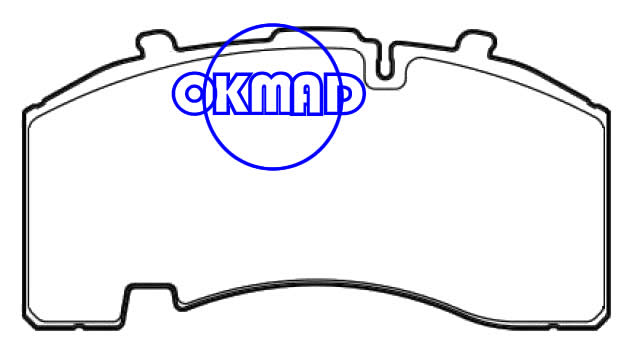 Plaquette de frein Fuso Camion/Bus BPW OEM : 09.801.06.95.0 FCV1789 FCV1825 GDB5093 WVA : 29171 29158, FG5093