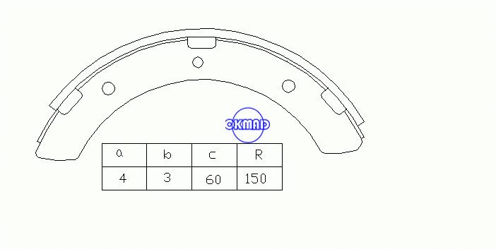 MITSUBISHI CANTER 3000 3600 4200 4600 4900 5200 Trommelbremsbacken OEM:MB162368 MK6602 GS7187, OK-BS033
