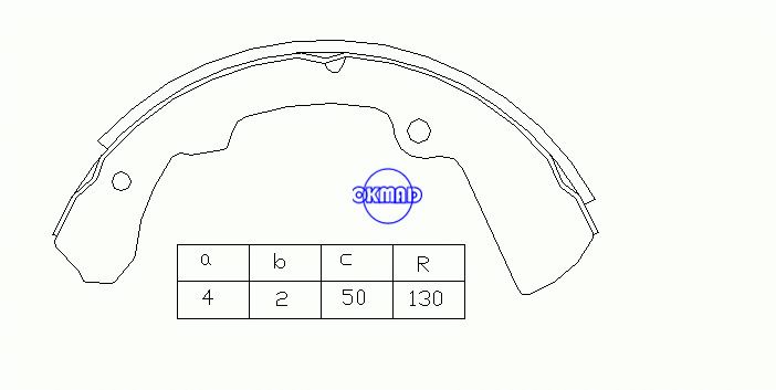 NISSAN URVAN Box (E23) Trommelbremsbacken OEM:41060-B9625 MK1151 GS7123, OK-BS044
