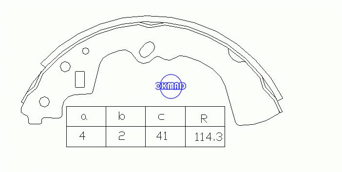 MAZDA 929 I (LA) II Coupe (HB) Trommelbremsbacken OEM:H029-26-310 MK3342 GS8521, OK-BS045