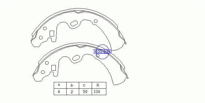 NISSAN CEDRIC / GLORIA PRESIDENT Zapatas de freno de tambor OEM: 44060-0H525 MK1156, OK-BS050