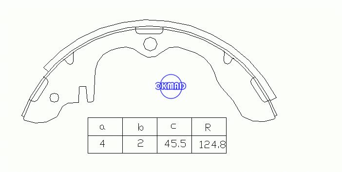 FORD Focus TRUCK Courier Transit Connect MAZDA TRUCK B-1600 B-1800 Rotary Pickup Trommelbremsbacken FMSI:8114-S395 OEM:8854-26-310 MK3326 GS8120 SA015, OK-BS116