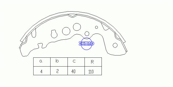 SUZUKI GRAND VITARA I VITARA Cabrio Zapatas de freno de tambor FMSI: 1506-S738 OEM: 53200-65D00 MK9958 GS8670, OK-BS124