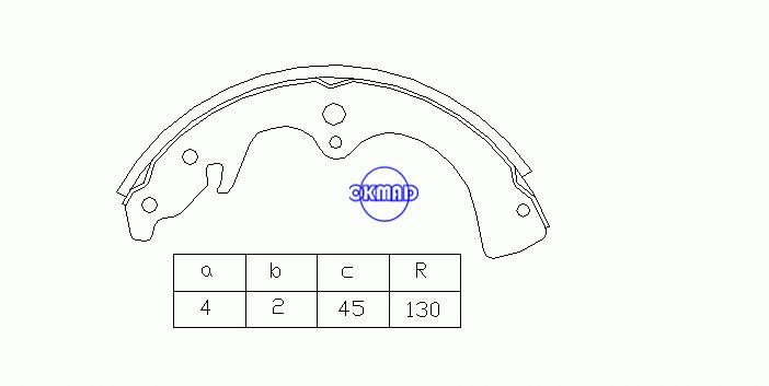 FORD TRUCK Courier MAZDA TRUCK B-2000 Trommelbremsbacken FMSI:1344-S488 OEM:UA25-26-38Z FDB237 MK11078 GS8522, OK-BS158